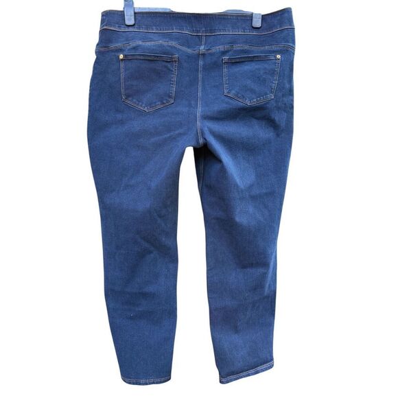 Slim Factor Investments Women's Jeans Plus Size 2X Slim Straight Pull-On Wide Wa - Picture 3 of 6